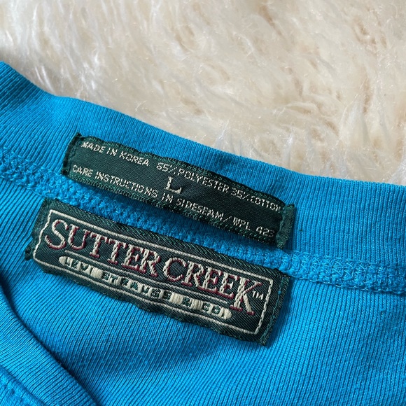 80s vintage Levi Strauss Sutter Creek long sleeved henley soft single stitch - Picture 2 of 6